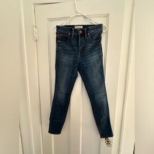 Madewell size 27 high rise skinny jeans